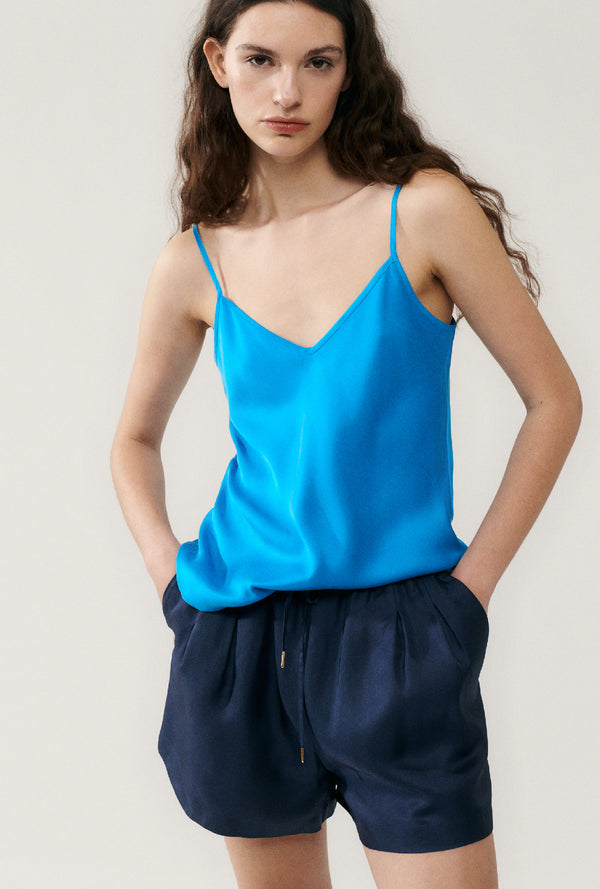 BIAS CUT CAMI COAST BLUE