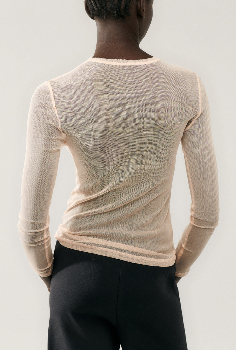 MESH LONG SLEEVE TOP DAYBREAK