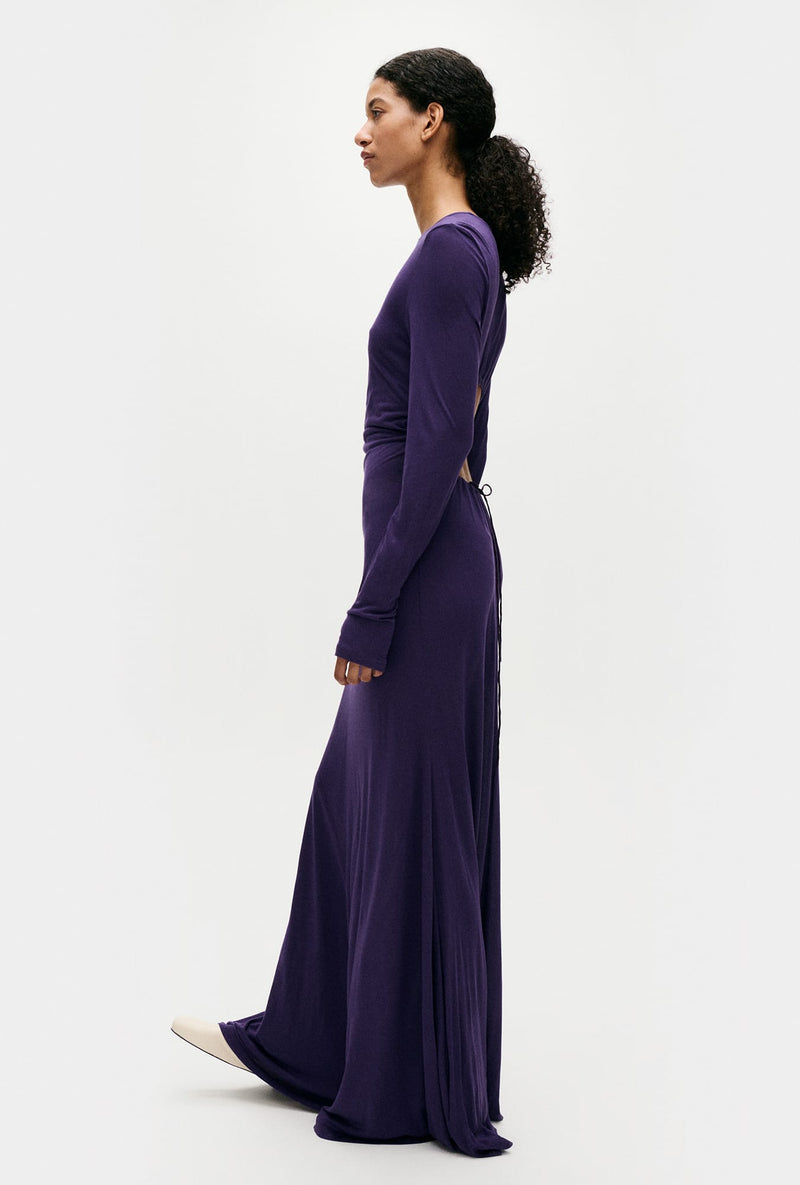 JERSEY MODAL CUTAWAY DRESS NIGHTSHADE