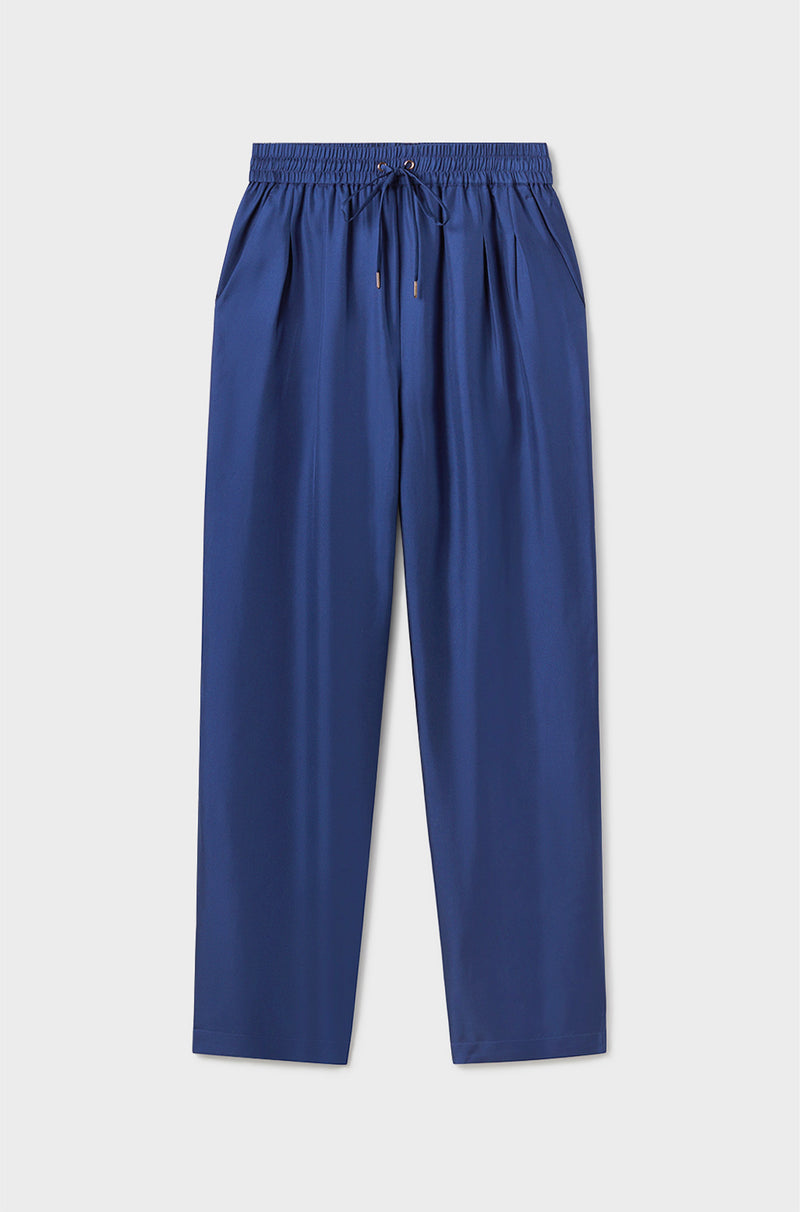 TWILL SLOUCH PANTS KARNER BLUE