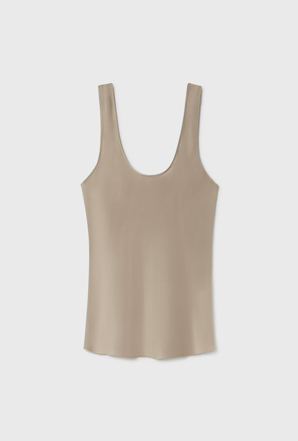 SCOOP NECK TANK GRAPHITE