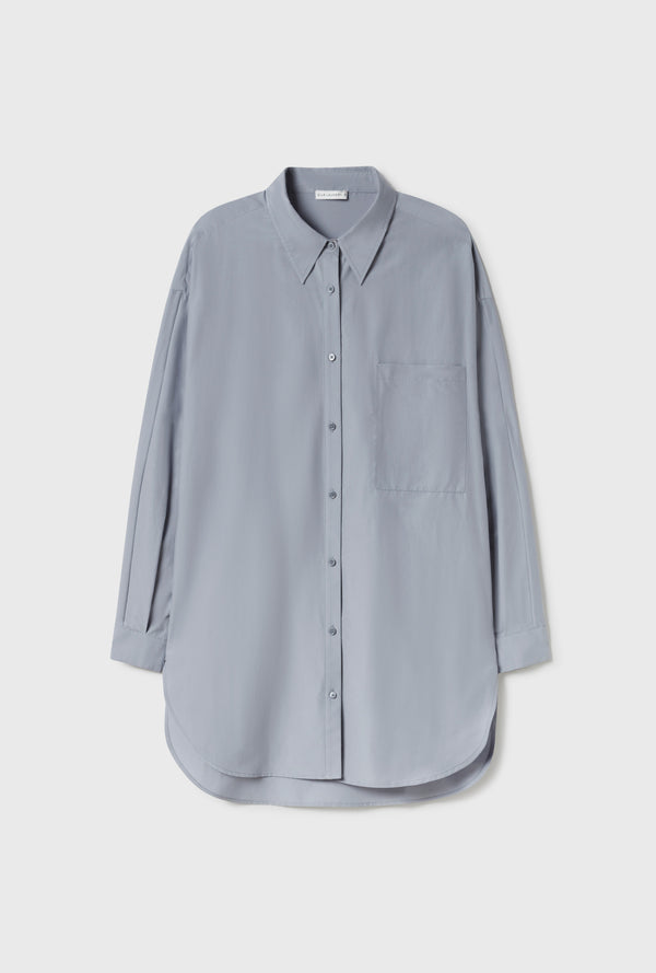 COTTON SILK ROUND SHIRT STORM