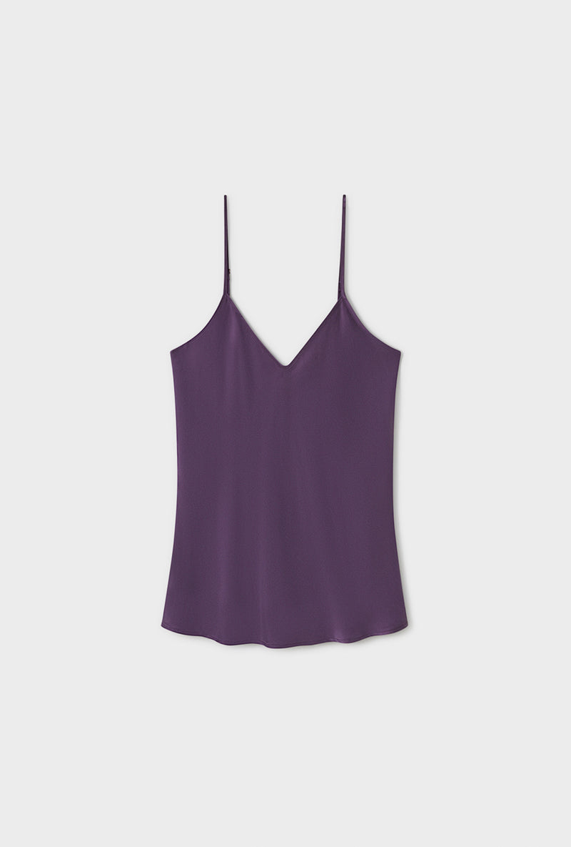 BIAS CUT CAMI BLACKBERRY