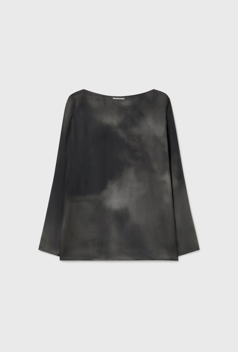 CHIFFON AUDREY TOP SMOKE