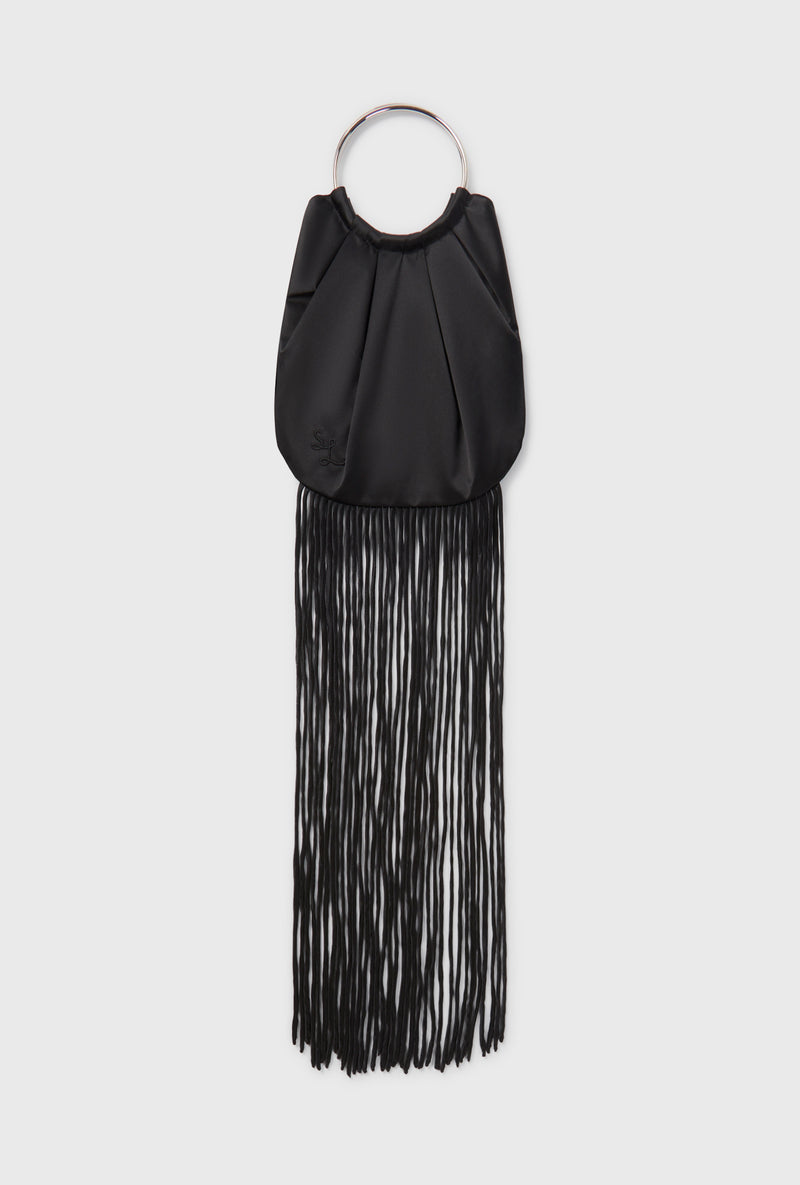 FRINGE BAG BLACK