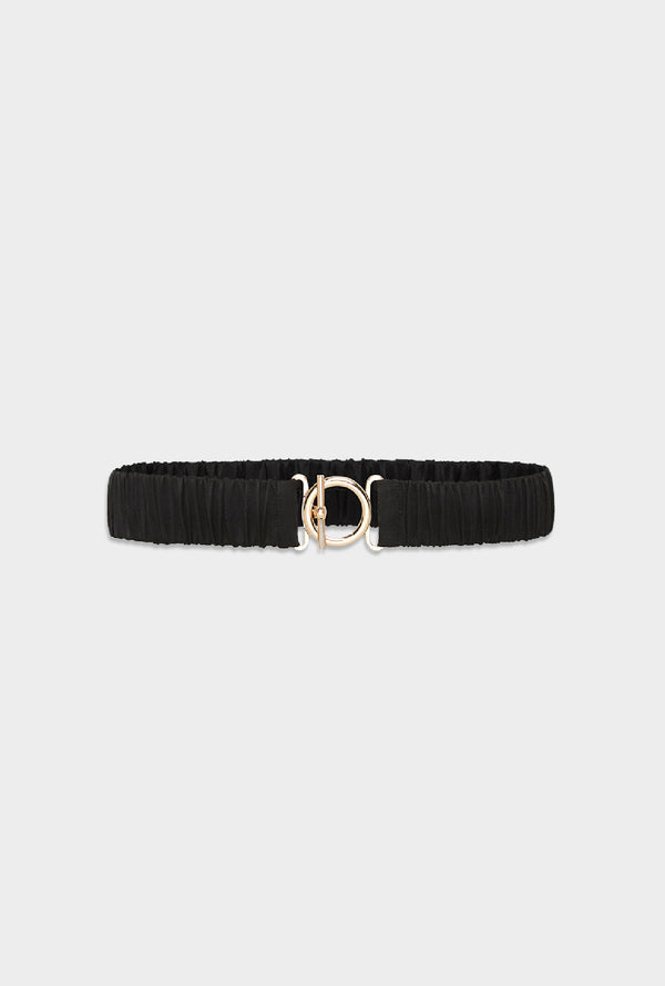 T BAR CLASP BELT BLACK