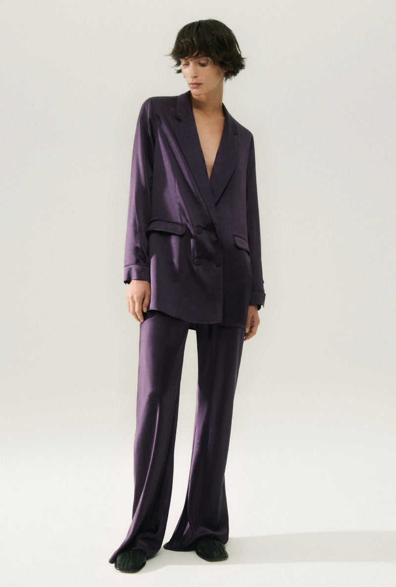 RELAXED BLAZER BLACKBERRY