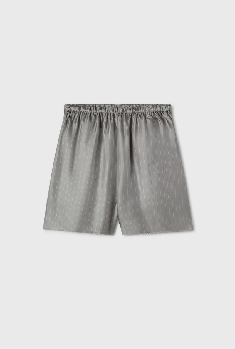 TWILL RACER SHORTS MOON PINSTRIPE