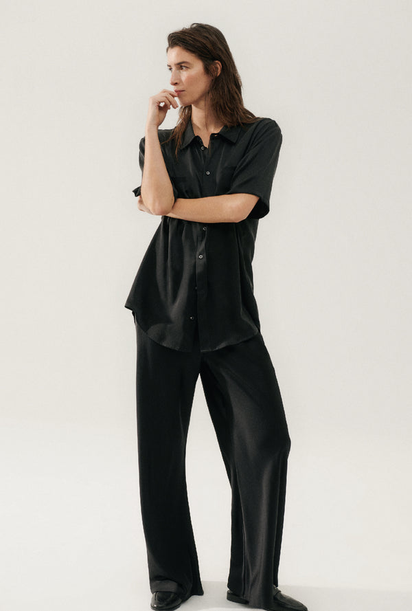 BIAS CUT PANTS BLACK